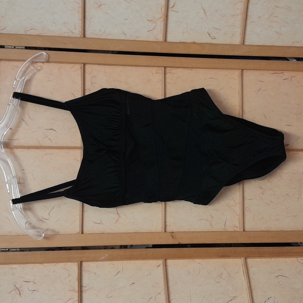 Shade Shore black and sheer bathing suit size S